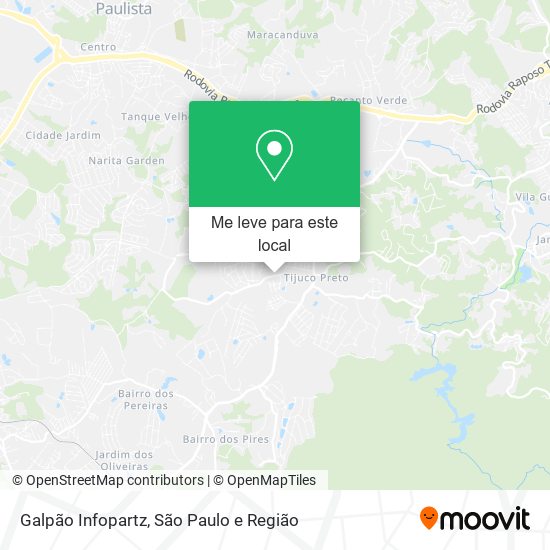 Galpão Infopartz mapa