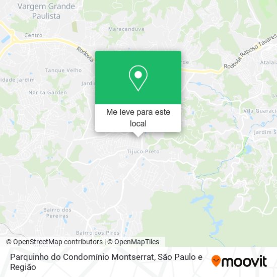 Parquinho do Condomínio Montserrat mapa