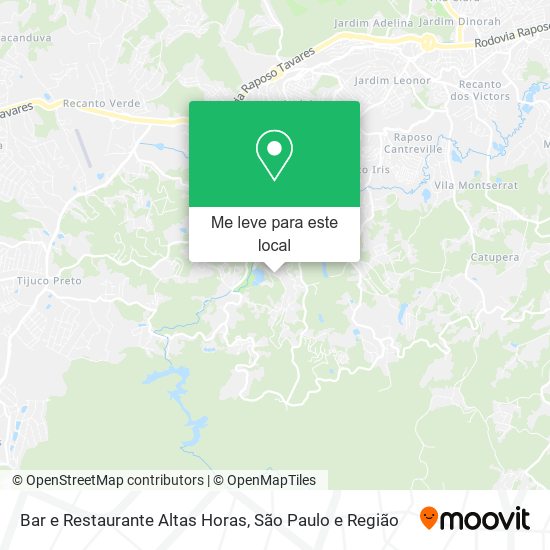 Bar e Restaurante Altas Horas mapa