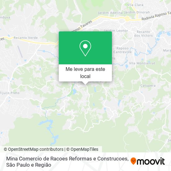 Mina Comercio de Racoes Reformas e Construcoes mapa