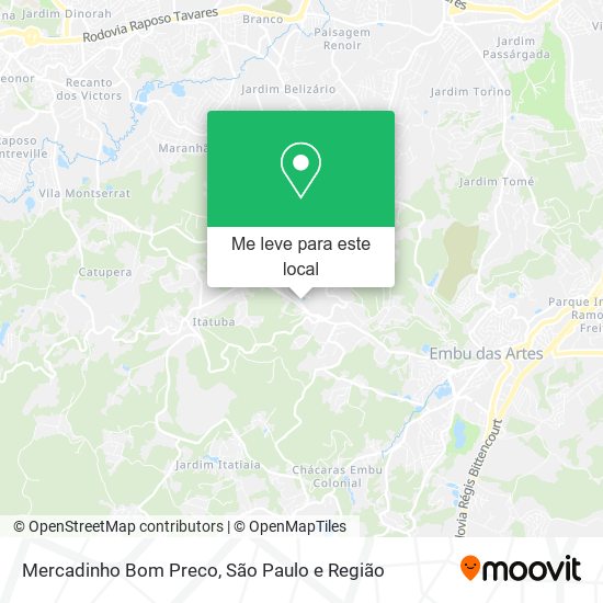 Mercadinho Bom Preco mapa