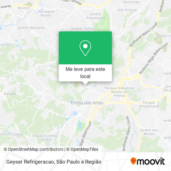 Geyser Refrigeracao mapa