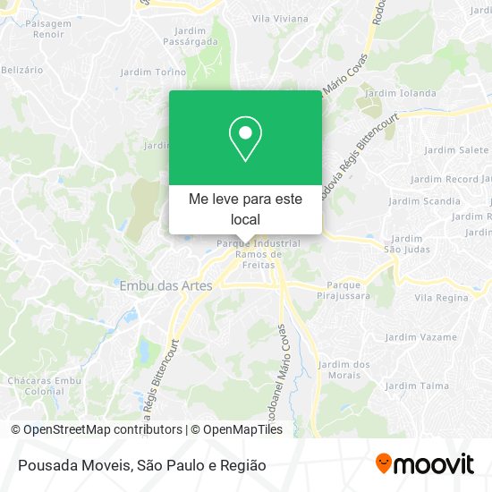 Pousada Moveis mapa