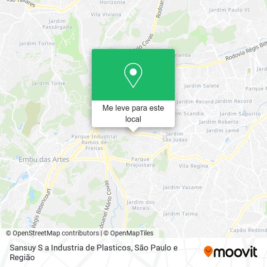 Sansuy S a Industria de Plasticos mapa