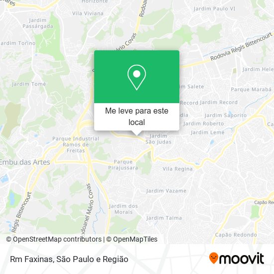 Rm Faxinas mapa