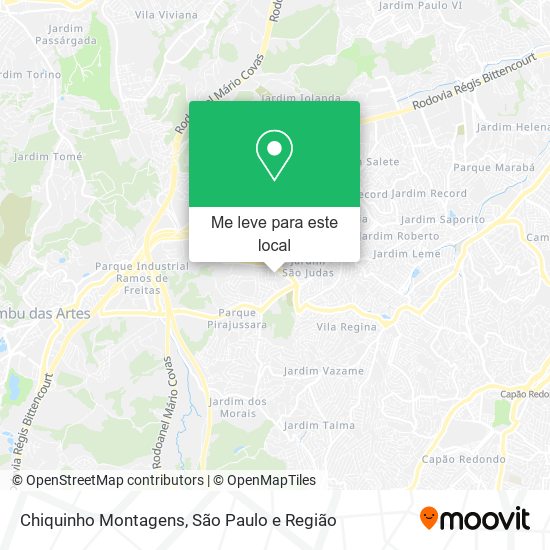 Chiquinho Montagens mapa