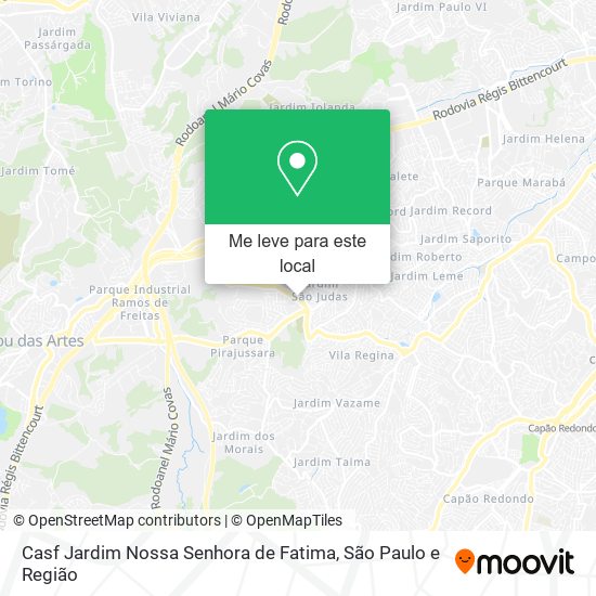 Casf Jardim Nossa Senhora de Fatima mapa