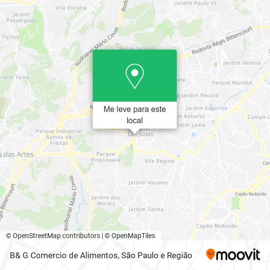 B& G Comercio de Alimentos mapa