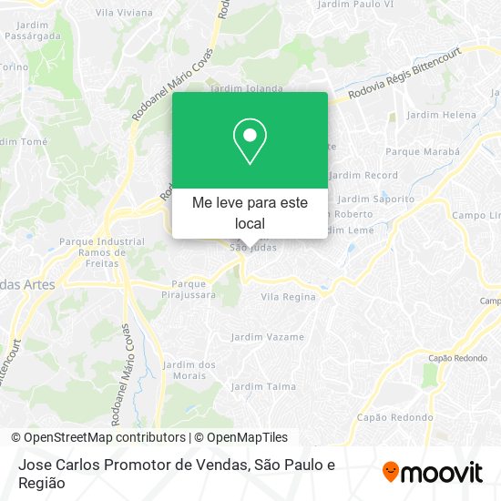 Jose Carlos Promotor de Vendas mapa
