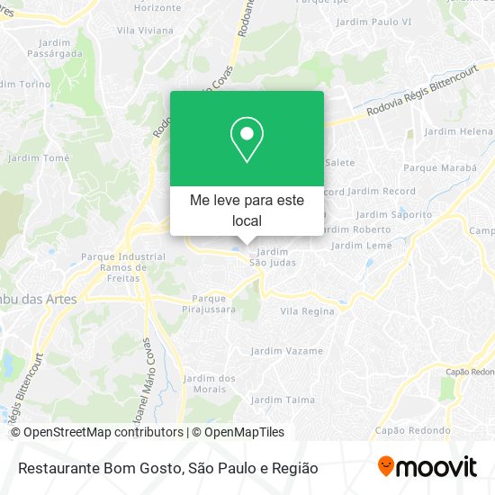 Restaurante Bom Gosto mapa