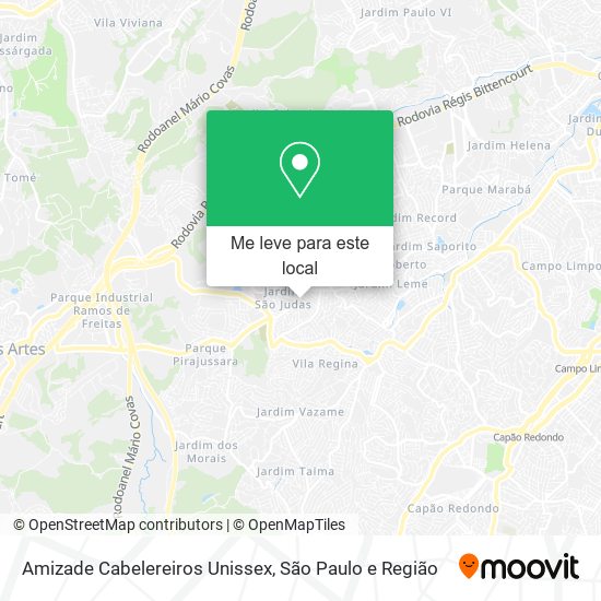 Amizade Cabelereiros Unissex mapa