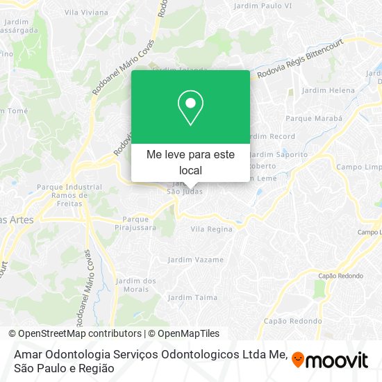 Amar Odontologia Serviços Odontologicos Ltda Me mapa
