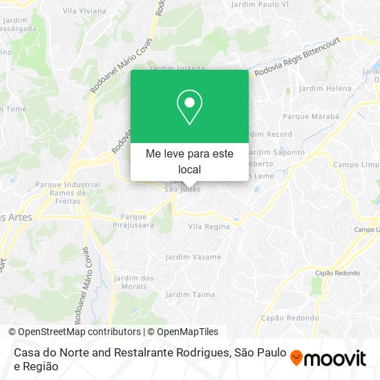 Casa do Norte and Restalrante Rodrigues mapa
