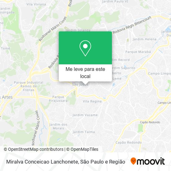 Miralva Conceicao Lanchonete mapa