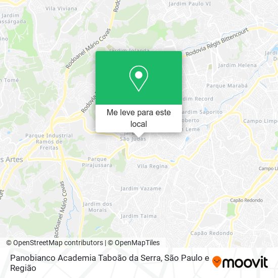 Panobianco Academia Taboão da Serra mapa