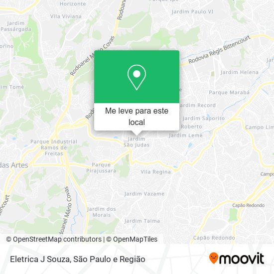 Eletrica J Souza mapa