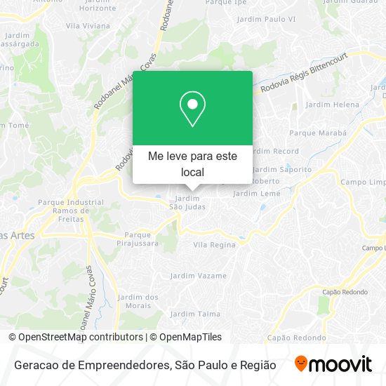 Geracao de Empreendedores mapa