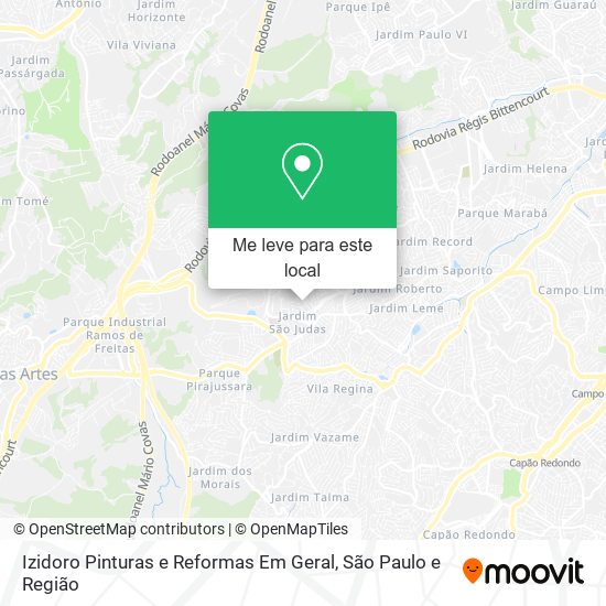 Izidoro Pinturas e Reformas Em Geral mapa