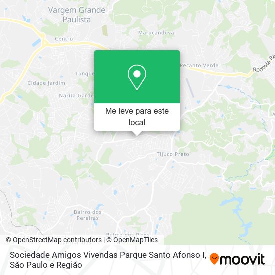 Sociedade Amigos Vivendas Parque Santo Afonso I mapa