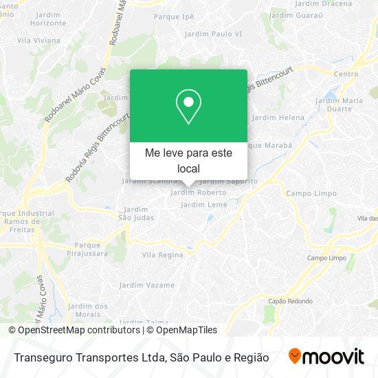 Transeguro Transportes Ltda mapa