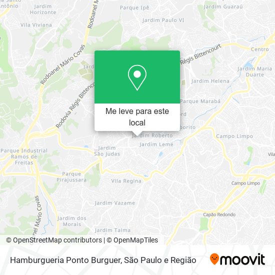 Hamburgueria Ponto Burguer mapa