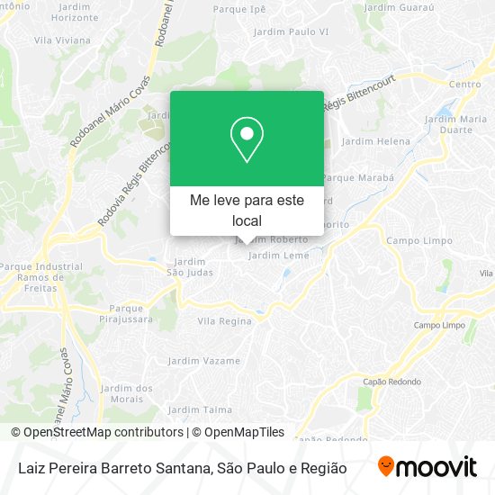 Laiz Pereira Barreto Santana mapa