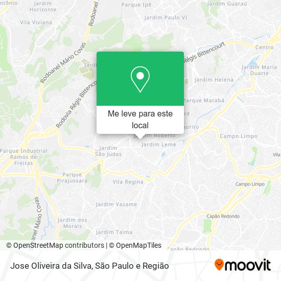 Jose Oliveira da Silva mapa