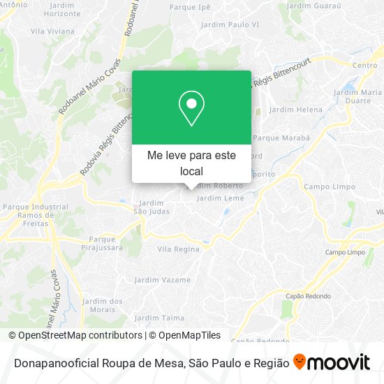 Donapanooficial Roupa de Mesa mapa