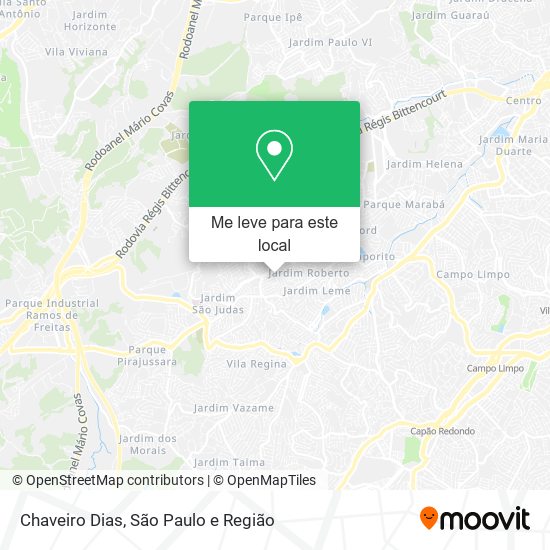 Chaveiro Dias mapa