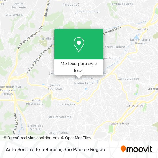 Auto Socorro Espetacular mapa