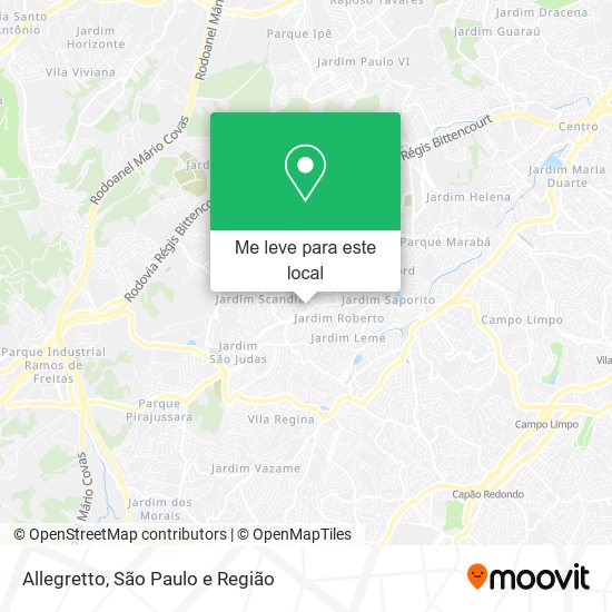 Allegretto mapa