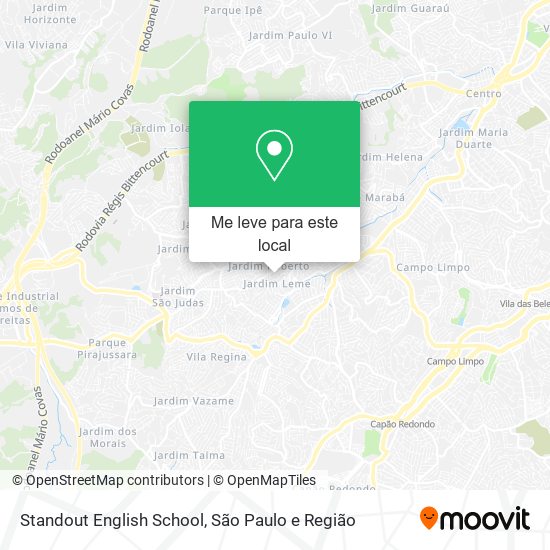 Standout English School mapa