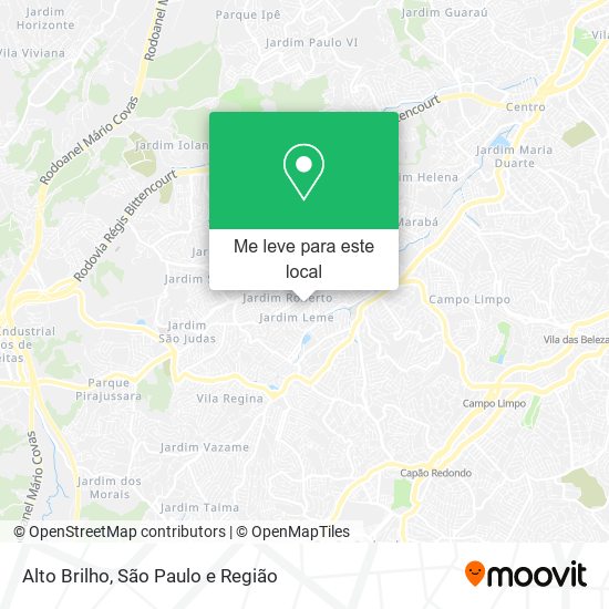 Alto Brilho mapa