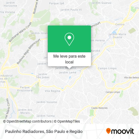 Paulinho Radiadores mapa