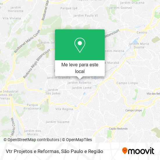 Vtr Projetos e Reformas mapa