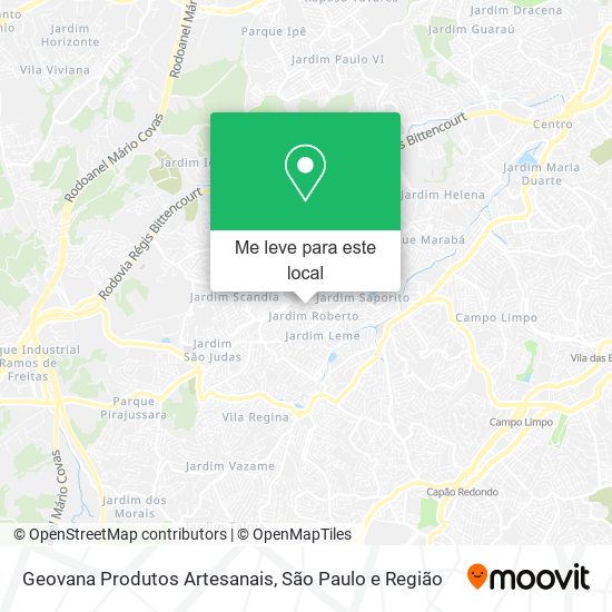 Geovana Produtos Artesanais mapa