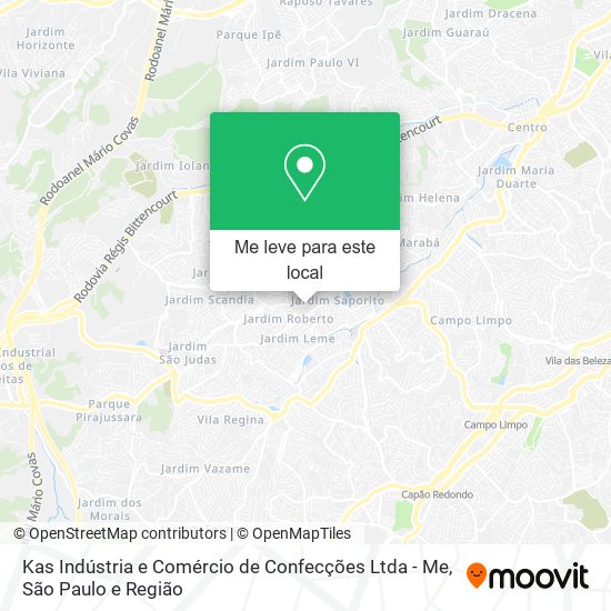 Kas Indústria e Comércio de Confecções Ltda - Me mapa