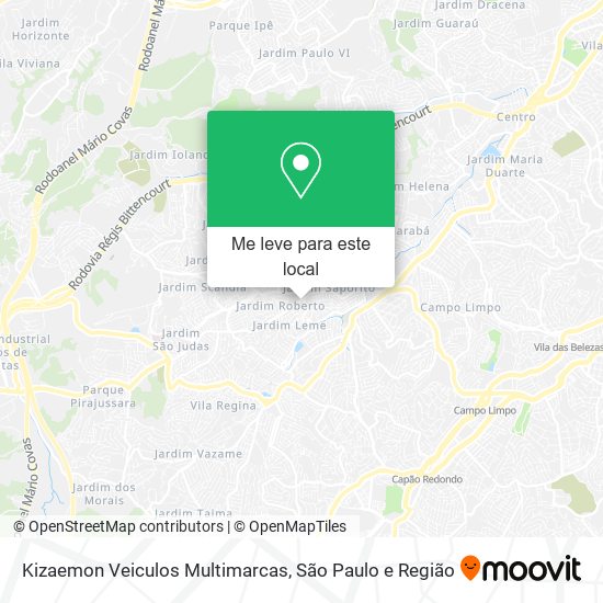 Kizaemon Veiculos Multimarcas mapa