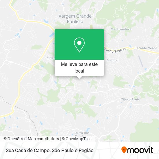 Sua Casa de Campo mapa