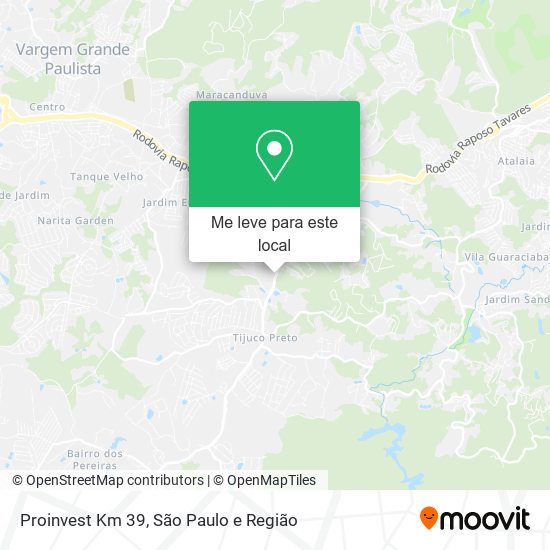 Proinvest Km 39 mapa