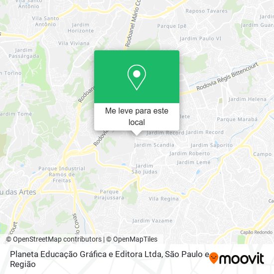 Planeta Educação Gráfica e Editora Ltda mapa