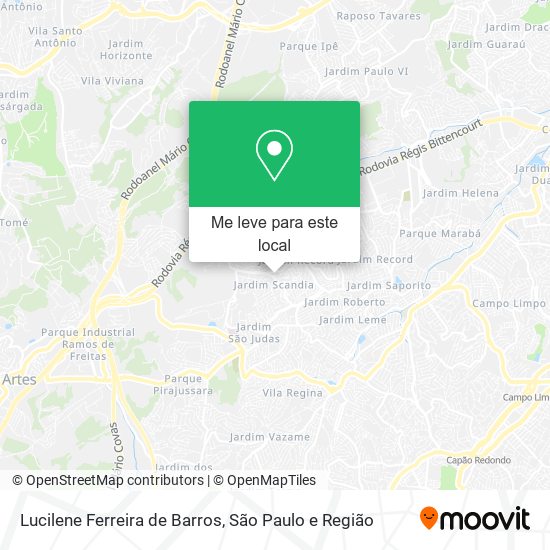 Lucilene Ferreira de Barros mapa