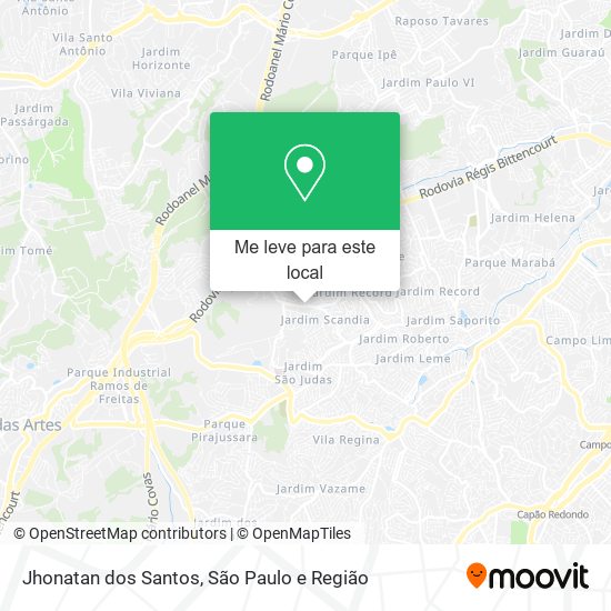 Jhonatan dos Santos mapa