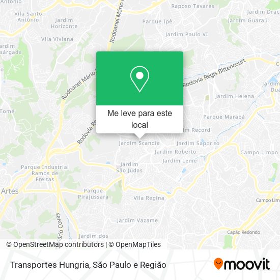 Transportes Hungria mapa