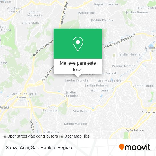 Souza Acai mapa