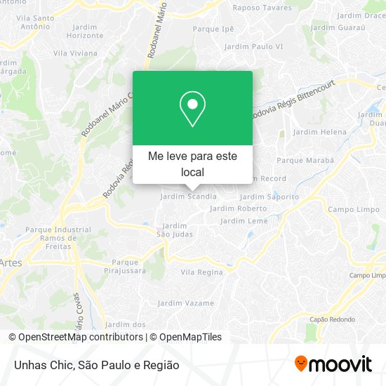 Unhas Chic mapa