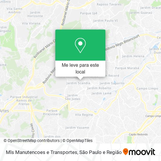 Mls Manutencoes e Transportes mapa