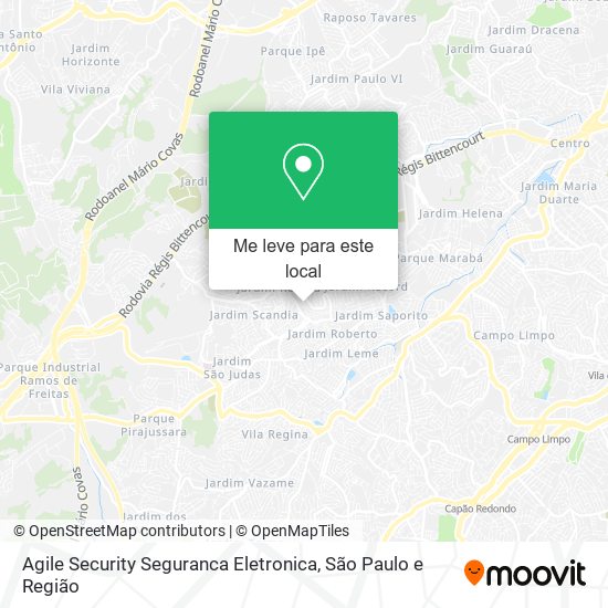 Agile Security Seguranca Eletronica mapa