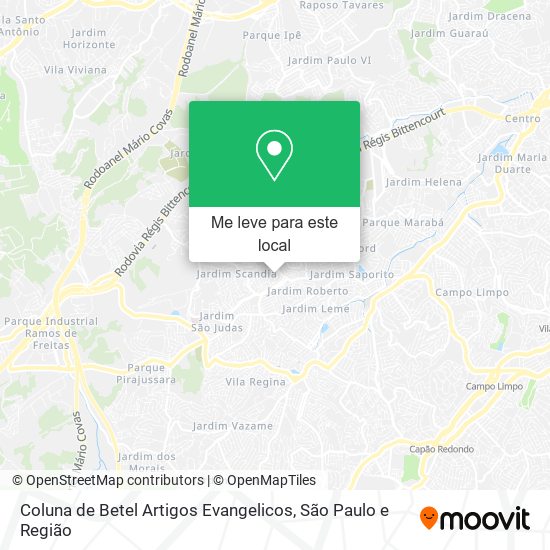 Coluna de Betel Artigos Evangelicos mapa