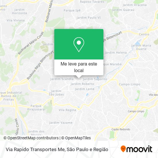 Via Rapido Transportes Me mapa